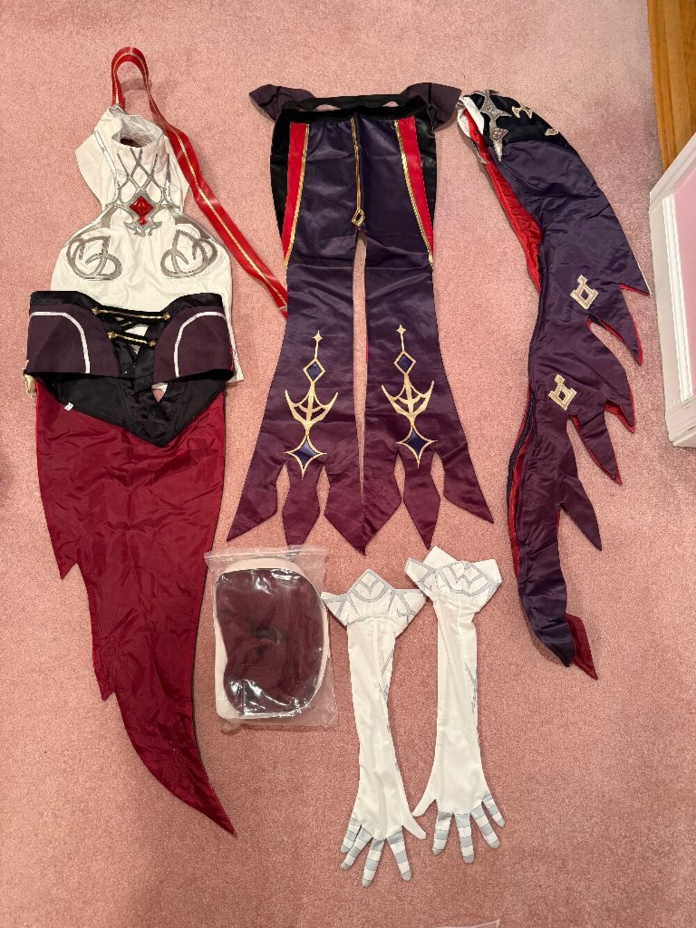 NEW Uwowo Genshin Impact Rosaria Cosplay and Wig - Size XL
